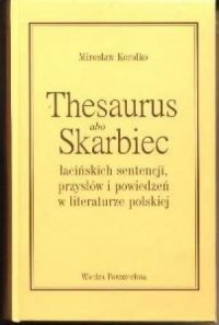 Thesaurus abo skarbiec łacińskich - okładka książki