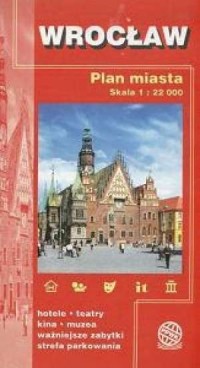 Wrocław. Plan miasta. Czerwona - okładka książki