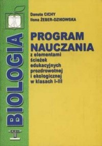 Biologia - program nauczania - okładka książki