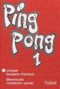 Ping pong 1. Słowniczek (niem./pol.) - okładka książki