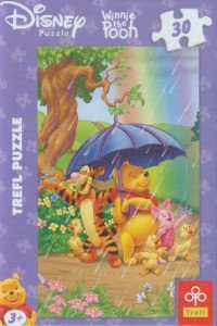 Po deszczu - Kubuś Puchatek (puzzle - zdjęcie zabawki, gry