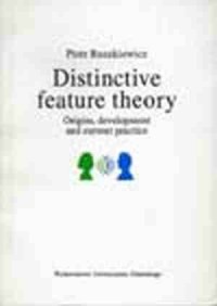 Distinctive feature theory. Origins - okładka książki