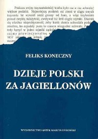 Dzieje Polski za Jagiellonów - okładka książki