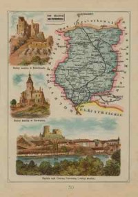 Powiat Będziński - mapa szczegółowa - zdjęcie reprintu, mapy