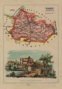 Powiat Biłgorajski - mapa szczegółowa - zdjęcie reprintu, mapy