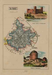 Powiat Ciechanowski - mapa szczegółowa - zdjęcie reprintu, mapy