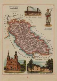 Powiat Garwoliński - mapa szczegółowa - zdjęcie reprintu, mapy