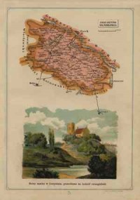 Powiat Gostyński - mapa szczegółowa - zdjęcie reprintu, mapy