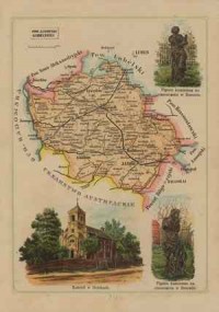 Powiat Janowski - mapa szczegółowa - zdjęcie reprintu, mapy