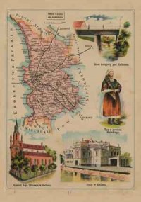 Powiat Kaliski - mapa szczegółowa - zdjęcie reprintu, mapy