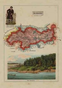 Powiat Kalwaryjski - mapa szczegółowa - zdjęcie reprintu, mapy
