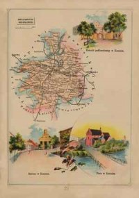 Powiat Koniński - mapa szczegółowa - zdjęcie reprintu, mapy
