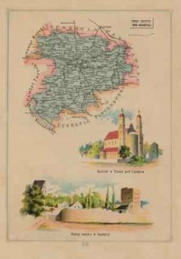 Powiat Łęczycki - mapa szczegółowa - zdjęcie reprintu, mapy