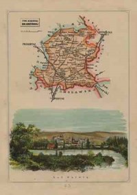 Powiat Makowski - mapa szczegółowa - zdjęcie reprintu, mapy