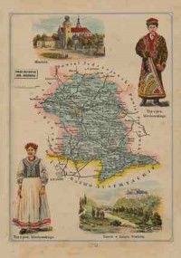 Powiat Miechowski - mapa szczegółowa - zdjęcie reprintu, mapy