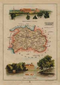 Powiat Nowo-Miński - mapa szczegółowa - zdjęcie reprintu, mapy