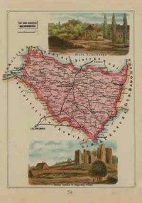 Powiat Nowo-Radomski - mapa szczegółowa - zdjęcie reprintu, mapy