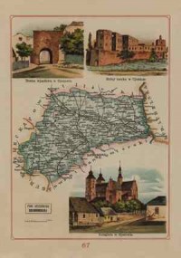 Powiat Opatowski - mapa szczegółowa - zdjęcie reprintu, mapy