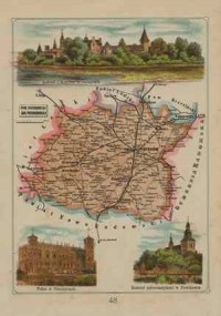Powiat Piotrkowski - mapa szczegółowa - zdjęcie reprintu, mapy