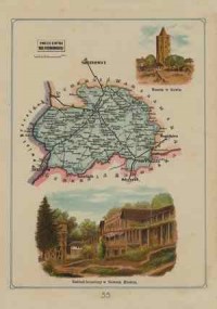 Powiat Rawski - mapa szczegółowa - zdjęcie reprintu, mapy