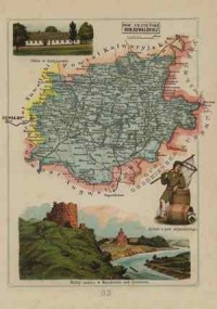 Powiat Sejneński - mapa szczegółowa - zdjęcie reprintu, mapy
