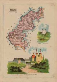 Powiat Słupecki - mapa szczegółowa - zdjęcie reprintu, mapy
