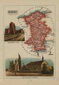 Powiat Węgrowski - mapa szczegółowa - zdjęcie reprintu, mapy
