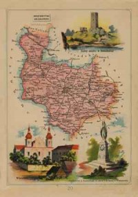 Powiat Wieluński - mapa szczegółowa - zdjęcie reprintu, mapy