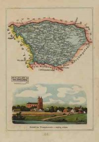 Powiat Władysławowski - mapa szczegółowa - zdjęcie reprintu, mapy