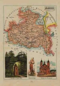 Powiat Włodawski - mapa szczegółowa - zdjęcie reprintu, mapy