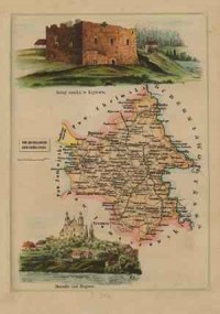 Powiat Zamojski - mapa szczegółowa - zdjęcie reprintu, mapy