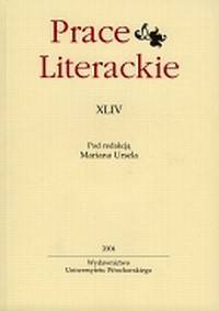 Prace Literackie XLIV - okładka książki