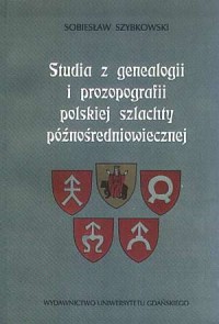 Studia z genealogii i prozografii - okładka książki