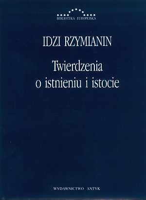 Twierdzenia o istnieniu i istocie. - okładka książki