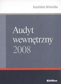 Audyt wewnętrzny 2008 - okładka książki