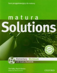 Matura Solutions. Elementary Workbook. - okładka podręcznika