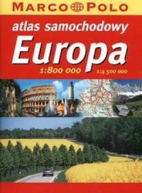 Atlas samochodowy. Europa. Mapa - okładka książki