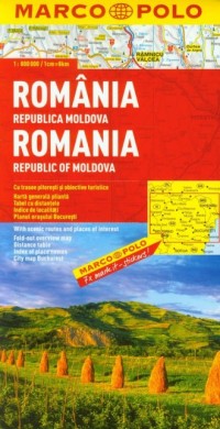Rumunia Mołdawia (mapa MP 1:800) - okładka książki
