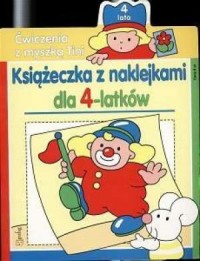 Książeczka z naklejkami dla 4-latków - okładka książki