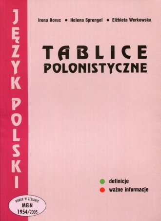 powiększ Tablice polonistyczne - okładka podręcznika