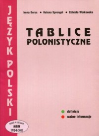 Tablice polonistyczne - okładka podręcznika