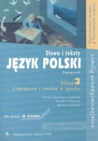 Język polski. Słowa i teksty. Klasa - okładka podręcznika
