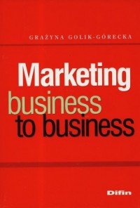 Marketing business to business - okładka książki