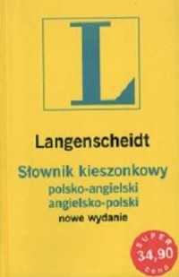 Słownik kieszonkowy angielsko-polski, - okładka książki