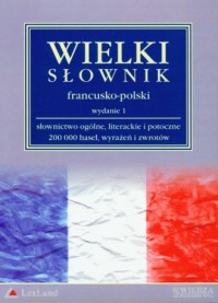 Wielki słownik francusko-polski - okładka książki