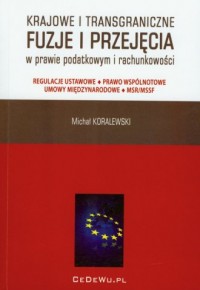 Krajowe i transgraniczne fuzje - okładka książki