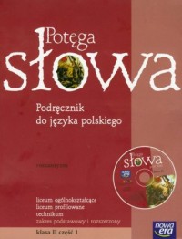 Potęga słowa 2. Język polski. Podręcznik - okładka podręcznika