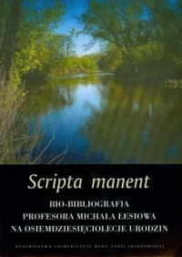 Scripta manent - okładka książki