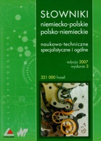 Słowniki niemiecko-polskie i polsko-niemieckie, - okładka książki