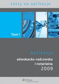 Aplikacja adwokacko-radcowska i - okładka książki